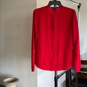 RALPH LAUREN -  RED BLOUSE  - SMALL